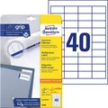Produktbild: AVERY Zweckform 4780, 48,5x25,4mm A4 Universal Etiketten 1200 Klebeetiketten 30B