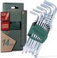 Produktbild: Wiha Stiftschlüssel Essential (46446) - 14 tlg., mit Kugelkopf, Innensechskant Satz 1,27-10mm für Zuhause & Profi