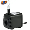 Produktbild: Tauchpumpe 600 l/h, 8 W, leise, 4 Saugnäpfe, für Brunnen, Fischtank, Hydroponik
