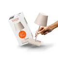 Produktbild: SIGOR Nuindie 2.0 mini - Dimmbare kleine LED Akku-Tischlampe Indoor & Outdoor, IP54 spritzwassergeschützt, Höhe 25 cm, aufladbar mit USB-C, 12 h Leuchtdauer, dünenbeige