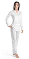 Produktbild: HANRO Damen Pyjama 1/1 Arm Cotton Deluxe (0101 white), Gr. S