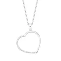Produktbild: s.Oliver Kette mit Anhänger 925 Sterling Silber Damen Halsschmuck, mit Zirkonia synth., 42+3 cm, Silber, Herz, Kommt in Schmuck Geschenk Box, 2027565