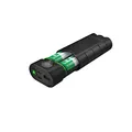 Produktbild: Ledlenser Flex10 Outdoor USB-C Powerbank Ladegerät, 2 entnehmbare Lithium Akkus Typ 21700, Kurze Ladezeit, Robustes Gehäuse, IP65 Schutz vor Staub, Wasser, Kurzschluss, Lade u. Kapazitätsanzeige