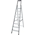 Produktbild: Krause Stehleiter Monto Securo, 126467, eloxiert, aus Aluminium mit 8 XXL-Stufen