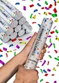 Produktbild: Partyjoker 10 Konfettikanonen Bunt - Einfach & Sicher zu Bedienen - 5-8 Meter langen Konfettistrahl - Für Innen und Draußen