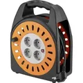 Produktbild: Goobay 71355 Kabeltrommel 25.00 m Schwarz Schutzkontakt-Winkelstecker