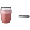 Produktbild: Mepal | Lunchpot Switch Ellipse | wandelbarer Snackpot | idealer Müslibecher | tiefkühl-, mikrowellen- & spülmaschinengeeignet | Vivid Mauve