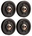 Produktbild: 90mm Seilrolle Umlenkrolle Universallager Riemenscheibe für Gym Fitnessgeräte...