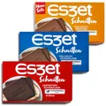 Produktbild: 3 er Pack Eszet Schnitten Mischung Vollmilch/Erdnuss/Zartbitter Schokolade 3 x 75 g