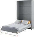 Produktbild: Schrankbett 120 x 200 Vertikal CP-02 Grau LENART CONCEPT PRO Wandklappbett