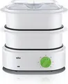 Produktbild: Braun Dampfgarer FS 3000 TributeCollection | 850 W | 2 Dampfkörbe | BPA-frei | Schnelldampffunktion | Timer | Weiß-Grün