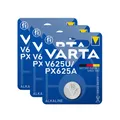 Produktbild: 3x V625U Knopfzelle 1,5V 200mAh ø 15,5 x 6,1mm LR9 PX625A EPX625G VARTA Blister