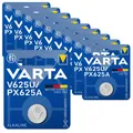 Produktbild: 10x V625U Knopfzelle 1,5V 200mAh ø 15,5 x 6,1mm LR9 PX625A EPX625G VARTA Blister