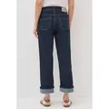 Produktbild: Loose-fit-Jeans STREET ONE, Damen, Gr. 33, Länge 28, blau (rinsed wash), Jeans, 69% Baumwolle, 29% Polyester, 2% Elasthan, unifarben, lang, Jeans, High Waist
