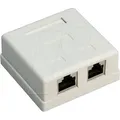 Produktbild: GOOBAY 77635 - 2-port RJ45-Anschlußdose, CAT.6, STP