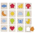 Produktbild: Goki 56968 - Memospiel Formen ertasten 32-teilig ab 3 Jahren 6x6 cm NEU