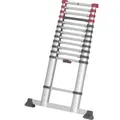 Produktbild: Hailo FlexLine T80, Alu-Sicherheits-Teleskopleiter, 13 Sprossen