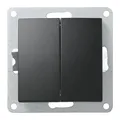 Produktbild: Wechselschalter 2fach | Flair | DoppelLichtschalter, 250V~/10A, Unterputz, Wi...