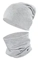 Produktbild: TupTam Mütze und Schal Kinder Set – Weiches Schal Mütze Set Kinder für Herbst und Winter, Farbe: Grau Meliert, Größe: 52-56