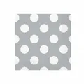Produktbild: Servietten Punkte, silber/weiß, 33cm, 16 Stück