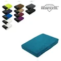 Produktbild: EXKLUSIV HEIMTEXTIL Frottee Spannbettlaken Rundumgummizug Marke 180 x 200 cm Petrol