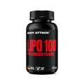 Produktbild: Body Attack LIPO 100-120 Kapseln - Mit Lipocholine®, 200 mg Koffein, Ginseng & Grüner Tee Extrakt - Zusätzliche B-Vitamine und Zink - Für Fatburner-Training & Diät - Made in Germany