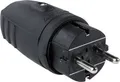 Produktbild: AS Schwabe 60410 Schutzkontaktstecker Gummi 230V Schwarz IP44