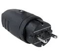 Produktbild: as - Schwabe AS Schwabe 60410 Schutzkontaktstecker Gummi 230 V Schwarz IP44 Steckernetzteil