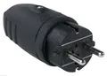 Produktbild: AS Schwabe Gummistecker IP44 schwarz 230V/ 16A 2,5mm² Schukostecker Spritzwasser