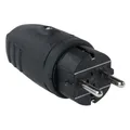Produktbild: Dönges SCHUKO-Gummistecker, IP44, schwarz (SCHUKO® SCHUKO®-Gummistecker)