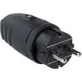 Produktbild: AS Schwabe 60410 Schutzkontaktstecker Gummi  230 V Schwarz IP44