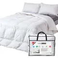 Produktbild: HOMESCAPES Leichte Sommerdecke – Bettdecke 230x220 cm, Gänsefedern & Daunen, Wärmeklasse 2