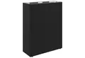 Produktbild: vidaXL Blumentopf Hoher Pflanzkübel Schwarz 55 x 22 x 70 cm Poly-Rattan (1 St)