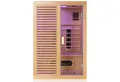Produktbild: Dewello Infrarotkabine HAMLIN 130 Wärmekabine, für bis zu 2 Personen, 5 Keramikstrahler, BxTxH: 130 x 105 x 190 cm, (Farblichttherapie, Ionisator mit Ozondesinfektion und Aromatherapie) Sauna aus Hemlock-Tannenholz, leichter Aufbau dank Stecksystem