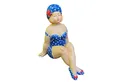 Produktbild: Aspinaworld Gartenfigur Gartenfigur sitzende blaue Badenixe Figur 19 cm, Figur für den Garten