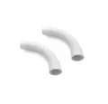 Produktbild: ARLI Kabelkanal Rohrbogen M20 90° für Elektrorohr Stangenrohr PVC Installation 20 mm (2er Pack / 2 Stück, 2-St), Beidseitig gemufft