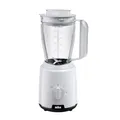 Produktbild: Braun PowerBlend 1 JB1000WH - Standmixer mit 1,5 l Mixaufsatz, Küchenhelfer zum Zerkleinern, Pürieren & Mixen, Ice-Crush-Funktion, 2 Geschwindigkeiten, 600 Watt, Weiß