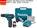 Produktbild: Makita® Akku Bohrschrauber DF330DWE 10,8V,2xAkku, Koffer, Ladegerät licht stark