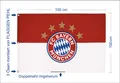 Produktbild: FC Bayern München Hissflagge mit 3 Ösen 150 x 100 cm  und 2 Bierdeckel FCB dazu
