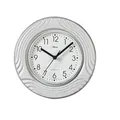 Produktbild: Atlanta Funk Küchenuhr Edel-Keramik Weiß-Grau - 6021