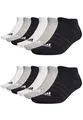 Produktbild: adidas 12 Paar Sportswear Low Cut Sneaker Socken Unisex Kurzsocke, Farbe:White/Grey Heather/Black, Socken & Strümpfe:49-51