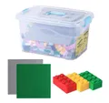 Produktbild: Katara XL Box-Set mit 1264 Bausteinen + 2 Platten + Box Konstruktionsspielsteine, (4er Set), Bunt, 100% Kompatibel Sluban, Papimax, Q-Bricks, LEGO®
