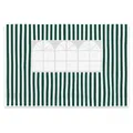 Produktbild: 2 Seitenteile mit Fenster für Pavillon Seitenwände grün weiß PE 100 g/m² Plane
