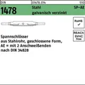 Produktbild: 001478001040120000 Spannschloss DIN 1478 geschlossen SP-AE M 12 Stahl 3.6 galva