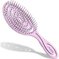 Produktbild: Ninabella Bio Haarbürste ohne Ziepen für Damen, Herren & Kinder - Entwirrbürste auch für Locken & Lange Haare - Einzigartige Profi Detangler-B... - Lila