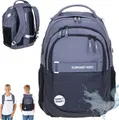 Produktbild: Schulrucksack Elephant Hero Signature Rucksack Jungen Schultasche backpack Schulranzen Schulmappe Schule Tasche 13047 Color Block Schwarz Anthrazit