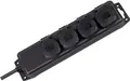 Produktbild: Brennenstuhl Extension socket IP44 4-way black 2,0mH07RN-F 3G1,5 - Verlängerungsschnur - Wechselstrom 230 V - output connectors: 4 - 2 m (1159960)