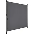 Produktbild: Klemmmarkise Taija mit Handkurbel Klemmmarkise Balkonmarkise dunkelgrau B-Ware