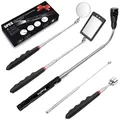 Produktbild: 5er Pick up tool Magnet Teleskop Magnetheber Inspektionsspiegel LED Lampe