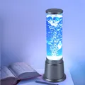 Produktbild: Wassersäule Farbwechsel Tischleuchte Wohnzimmer Sprudelsäule LED RGB H 36 cm
